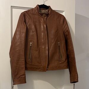 Coach Brown Leather Jacket
